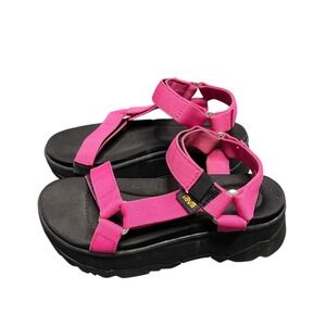 Teva Jadetito Pink Platform Sandals Womens 5 Gorpcore Barbiecore Festival Retro